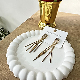 Sallantılı Gece Küpesi Gold