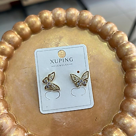 Kelebek Desenli Küpe