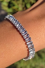 Orijinal Zirkon Taş, Garantili, Pırlanta Görünümlü Kadın Bileklik