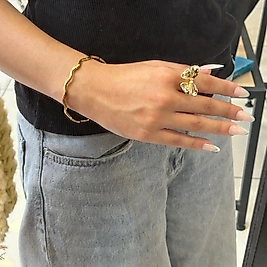 Kıvrımlı Ajda Bilezik