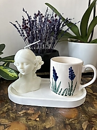 Kadınlar Günü El Yapımı Kadın Büst Dekor ve Fincan Seti