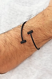 Çelik Paslanmaz Erkek Bileklik Örgü Model