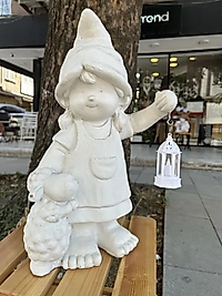 Ham Polyester Bahçe Cüce Heykeli