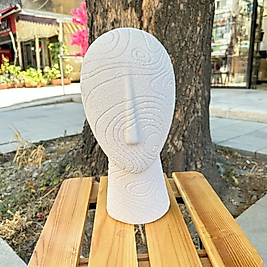 Soyut Desenli Kafa Büst